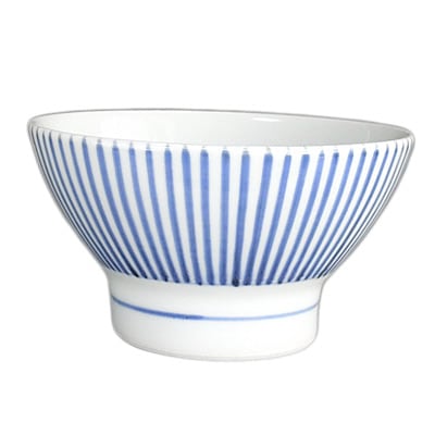 砥部焼・梅山窯・ごはん茶碗(小)十草【和食器通販e-tobeyaki.com】