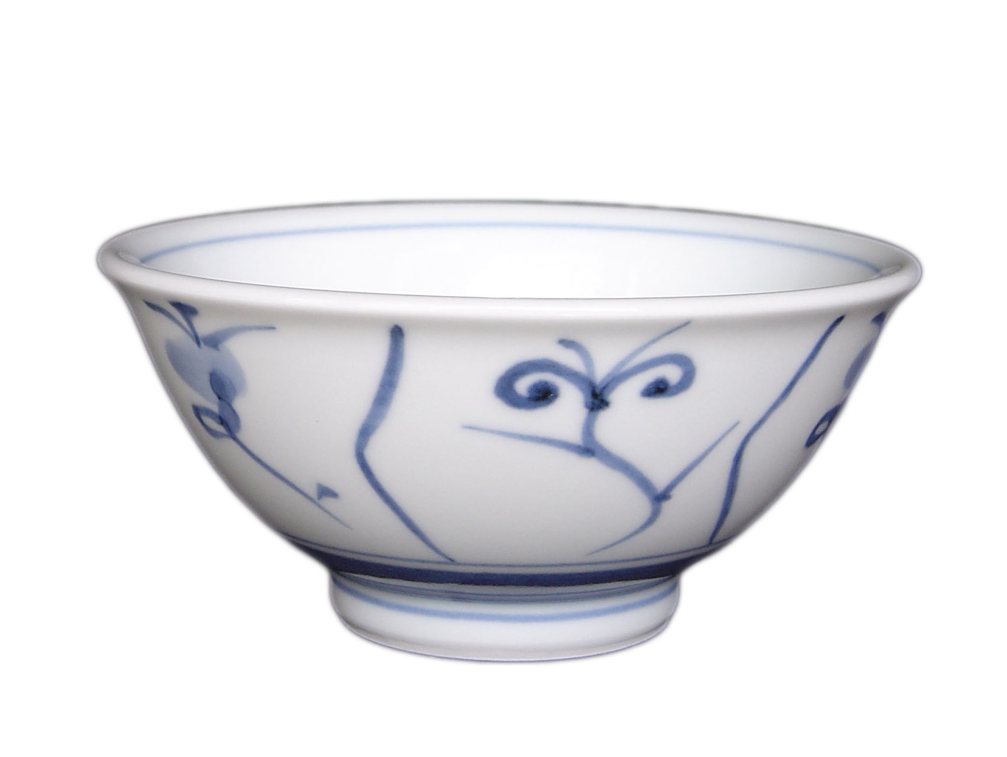 砥部焼・梅山窯・お汁碗（小）なずな文【和食器通販e-tobeyaki.com】