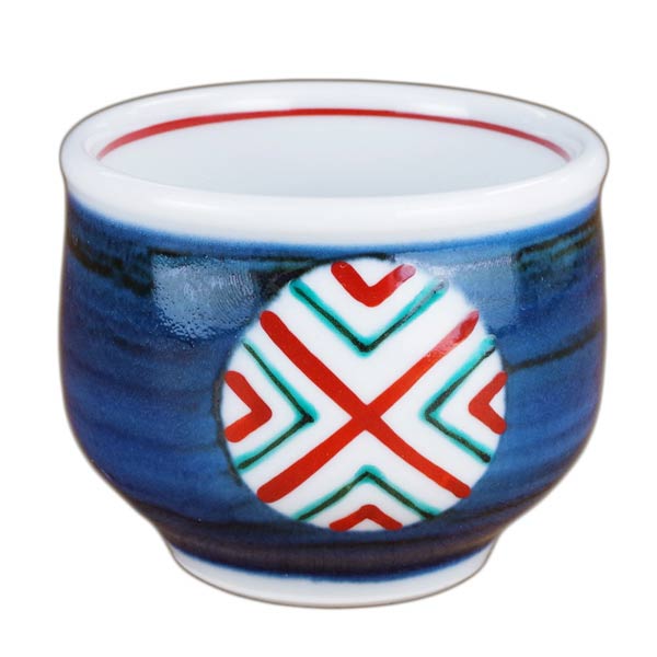 砥部焼 梅山窯・丸湯呑み（丸抜） 和食器通販 【e-tobeyaki.com】