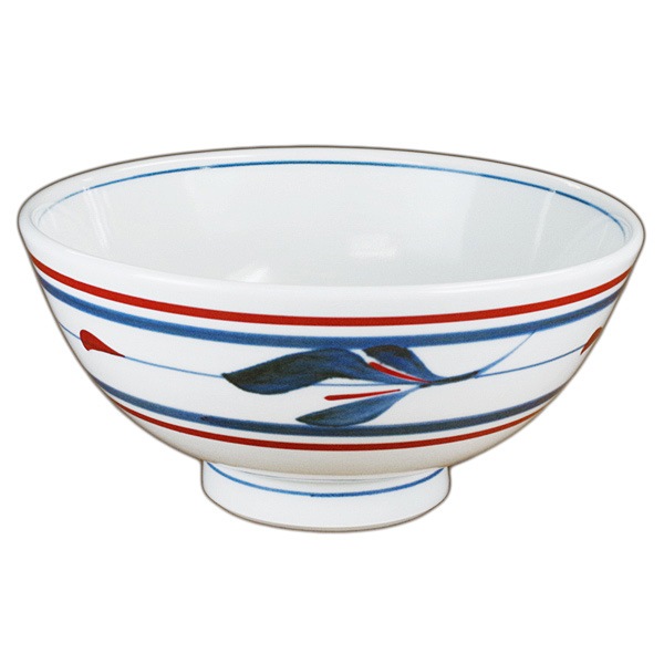 砥部焼「 丼 （ミツバ）no-1 6寸」1ツ【 送料確認用出品 】