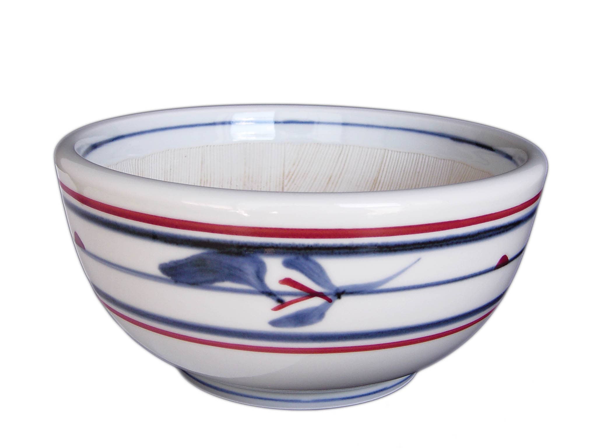 砥部焼 梅山窯・6寸すり鉢(三つ葉) 和食器通販 【e-tobeyaki.com】