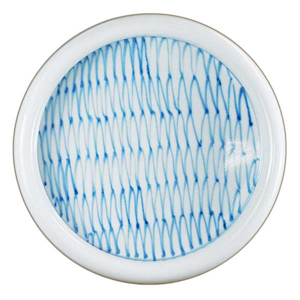 砥部焼 陶房拓実（山中窯） 7寸玉縁鉢（網目）【和食器通販e-tobeyaki