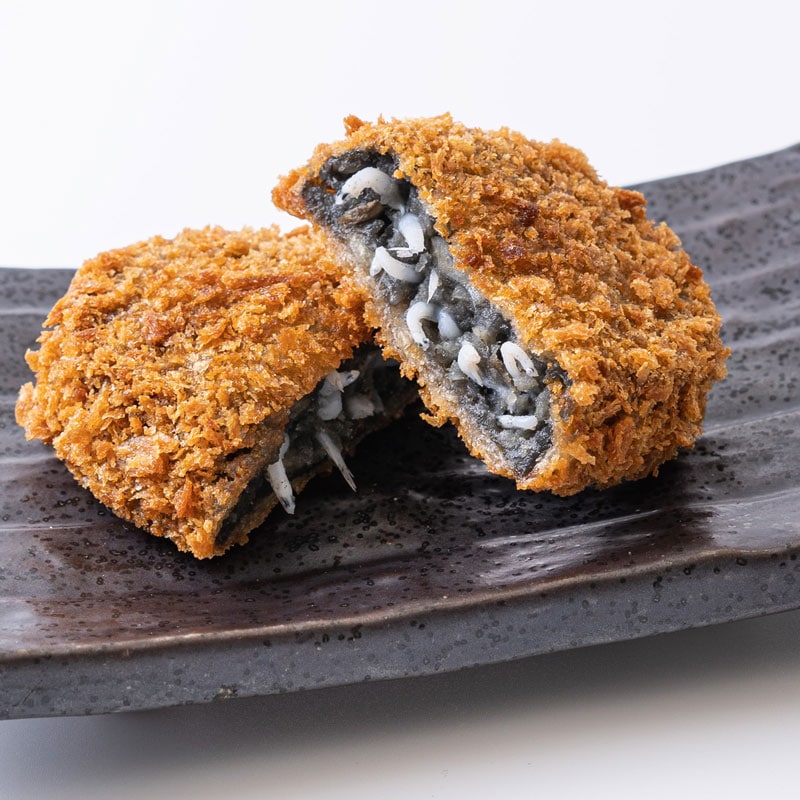 冷凍】しらすブラックコロッケ 5個入り | しらす問屋とびっちょ