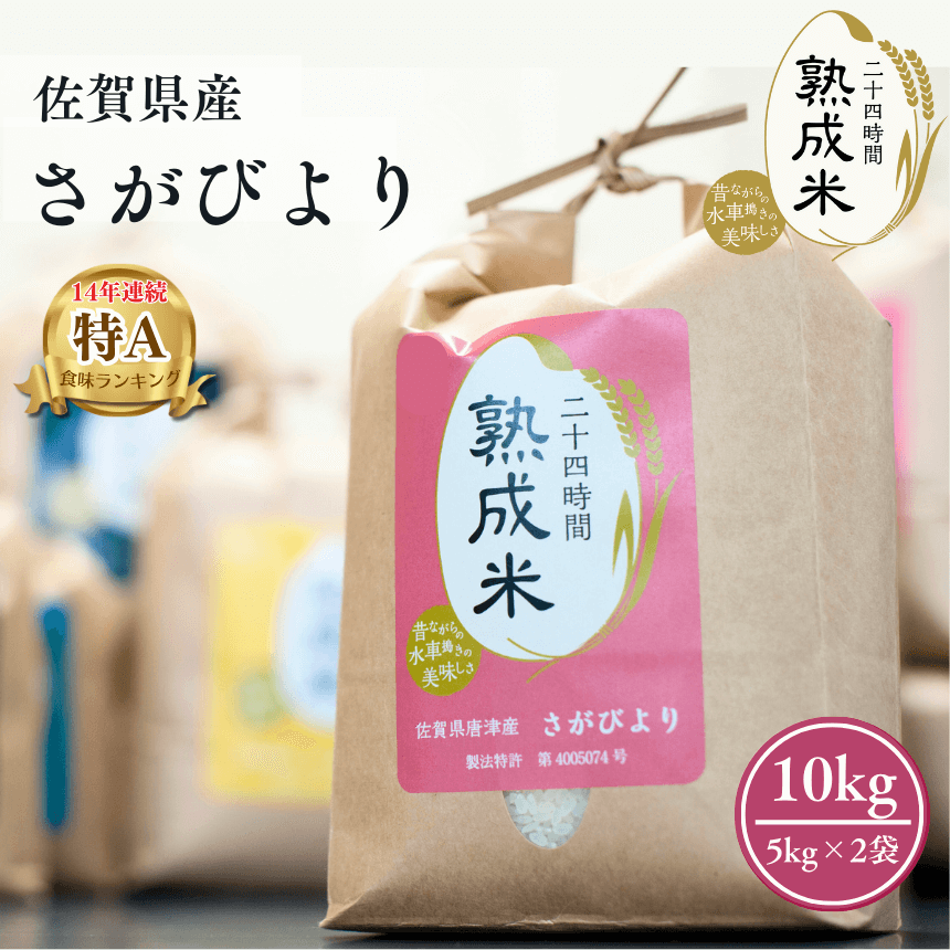 さがびより10kg ×2袋 佐賀県産 さがびより 10kg（5kg×2袋）【熟成米】