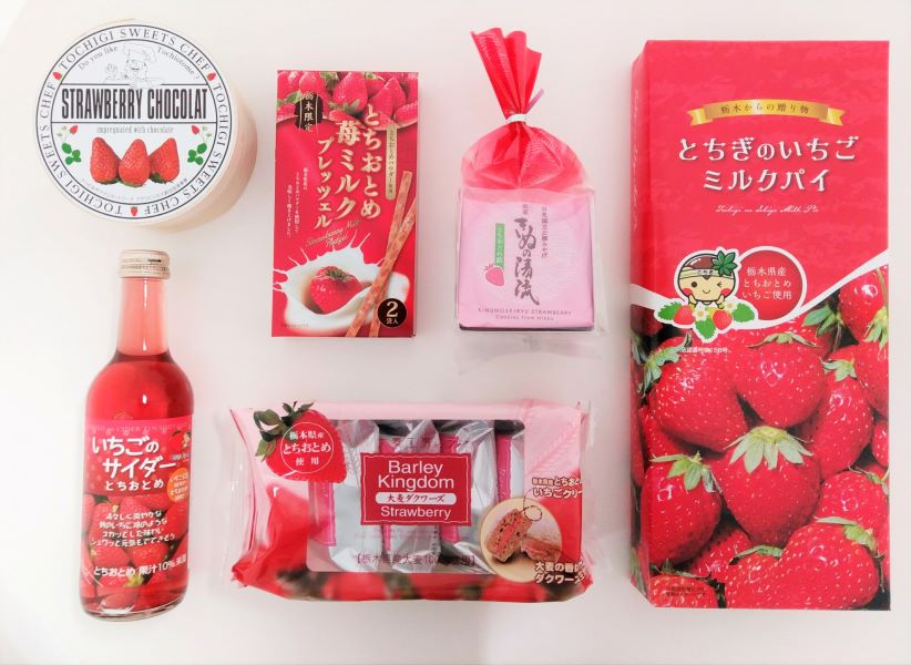 栃木のいちごのお菓子セット　～かわいい真っ赤な贈り物～