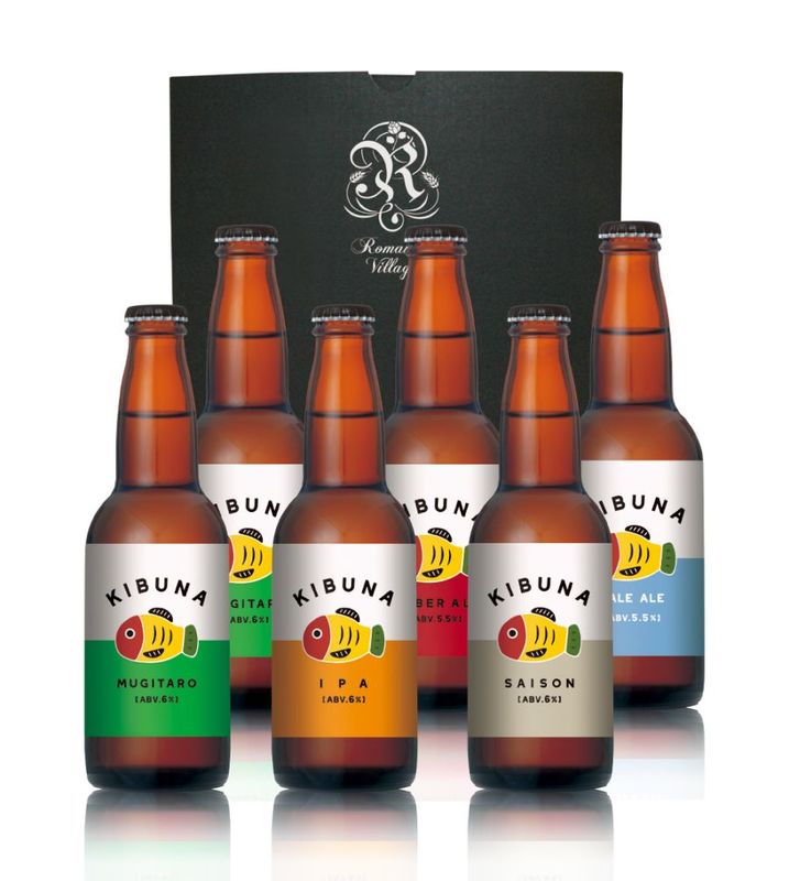ろまんちっく村クラフトブルワリー 宇都宮「黄ぶな」ビール6本セット
