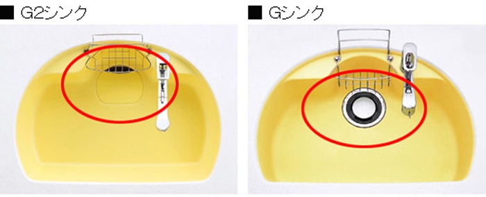 水切り網カゴ G2シンク用（浅型） GDAM25SL | キッチン,シンクまわり