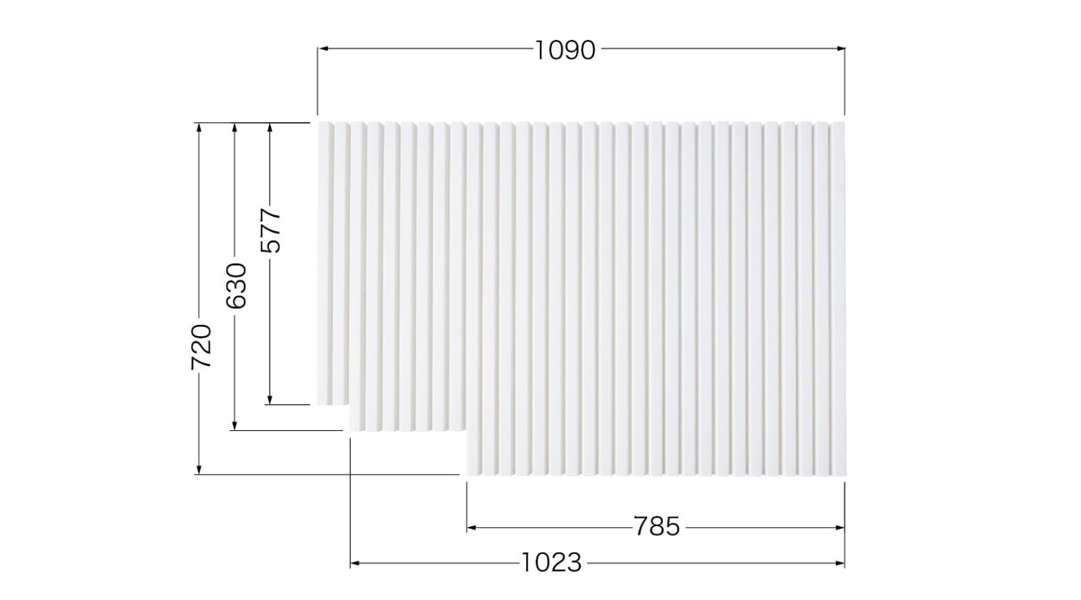 巻きフタ（45L） GB10010693 | バスルーム,風呂ふた,巻きフタ