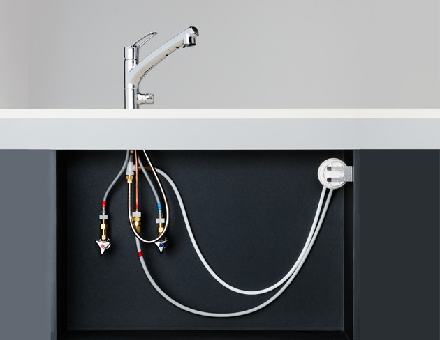 水栓一体型浄水器 AWJ501HSG 【取付設置込み】 | 浄水機能付キッチン水