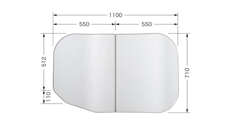 断熱合わせフタ（2分割） FFDBAW2XA | バスルーム,風呂ふた