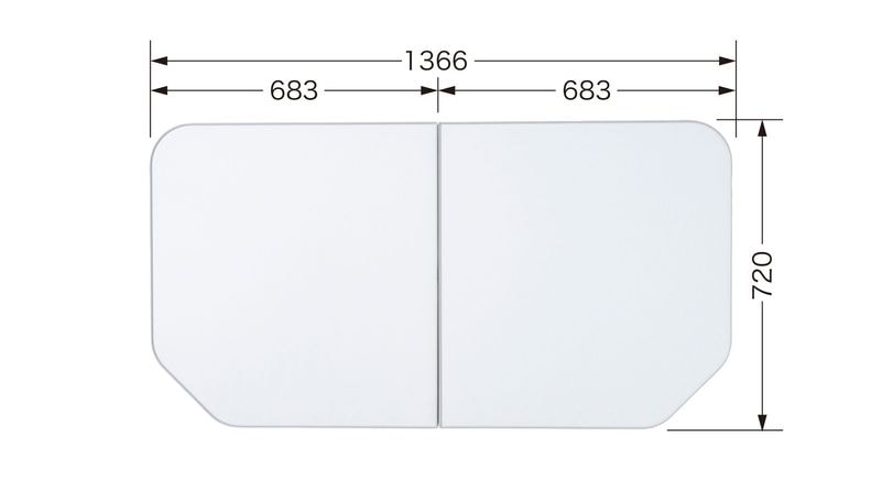 断熱合わせフタ（2分割） FFDHCW9AA | バスルーム,風呂ふた,合わせ