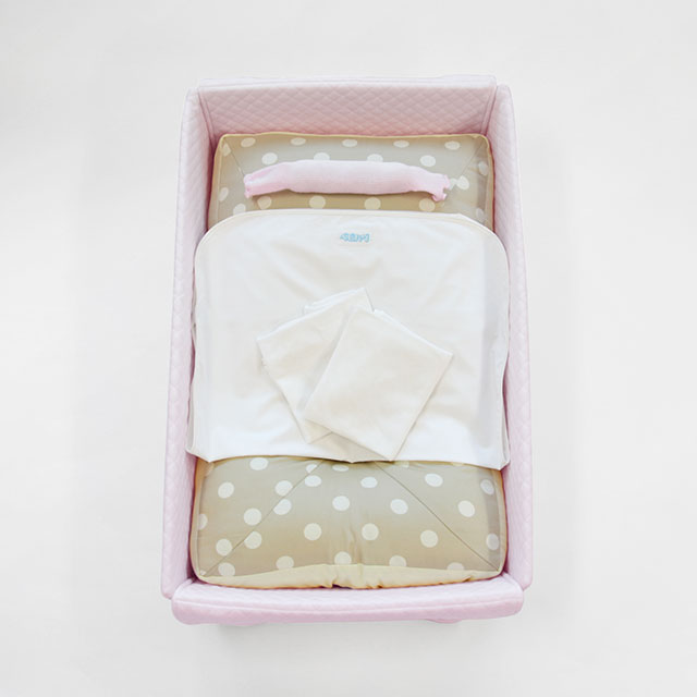 ベビハグ 天使の寝床（布団ドット柄）