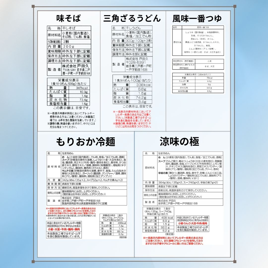 盛岡ご当地麺ギフト