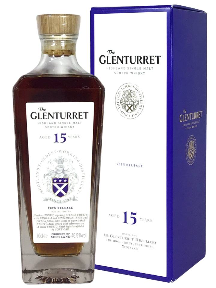 リリース 2025 15年 グレンタレット 46.5% 700ml 2025リリース グレンタレット15年 46.5度 ハイランド スコッチ 700ml ウイスキー