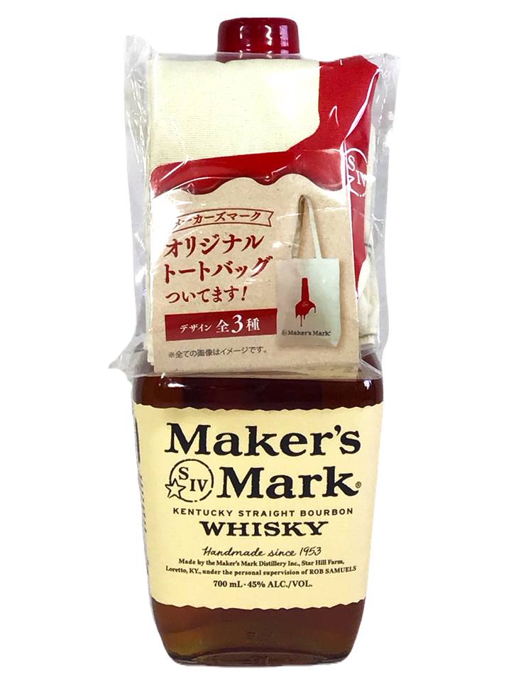 メーカーズマーク 700ml 2本　オリジナルトートバック付き Maker's Mark トートバック | MandN 〜お酒とワンコのオリジナルグッズ