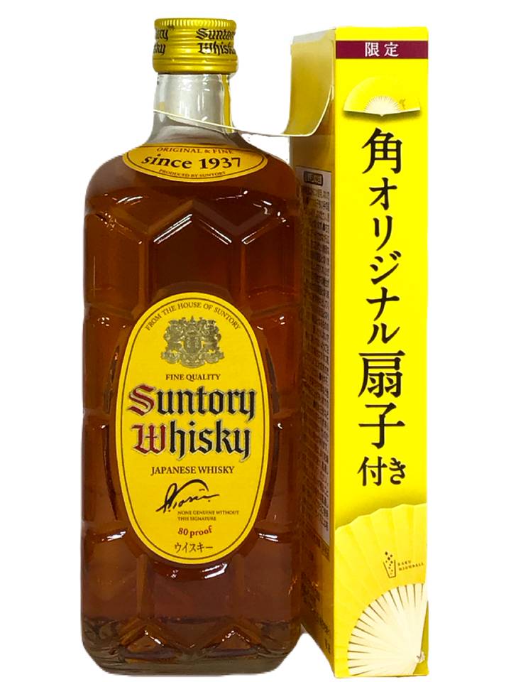 扇子景品付き】サントリーウイスキー 角瓶 景品付き 通販 戸田酒販