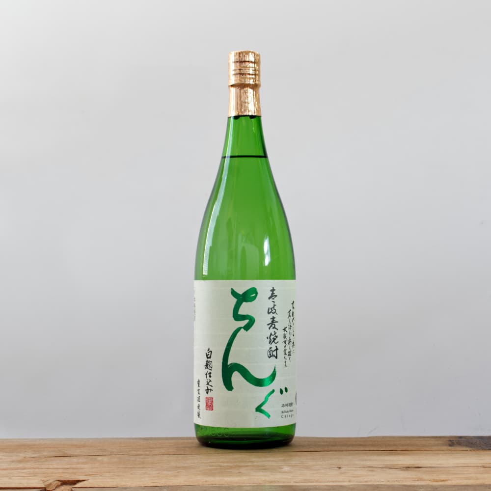 【未開栓・希少】萬緑（まんろく）1987年謹製 大古酒 本格焼酎 原酒 43度 壱岐麦焼酎 ちんぐ白 25度 1,800ml
