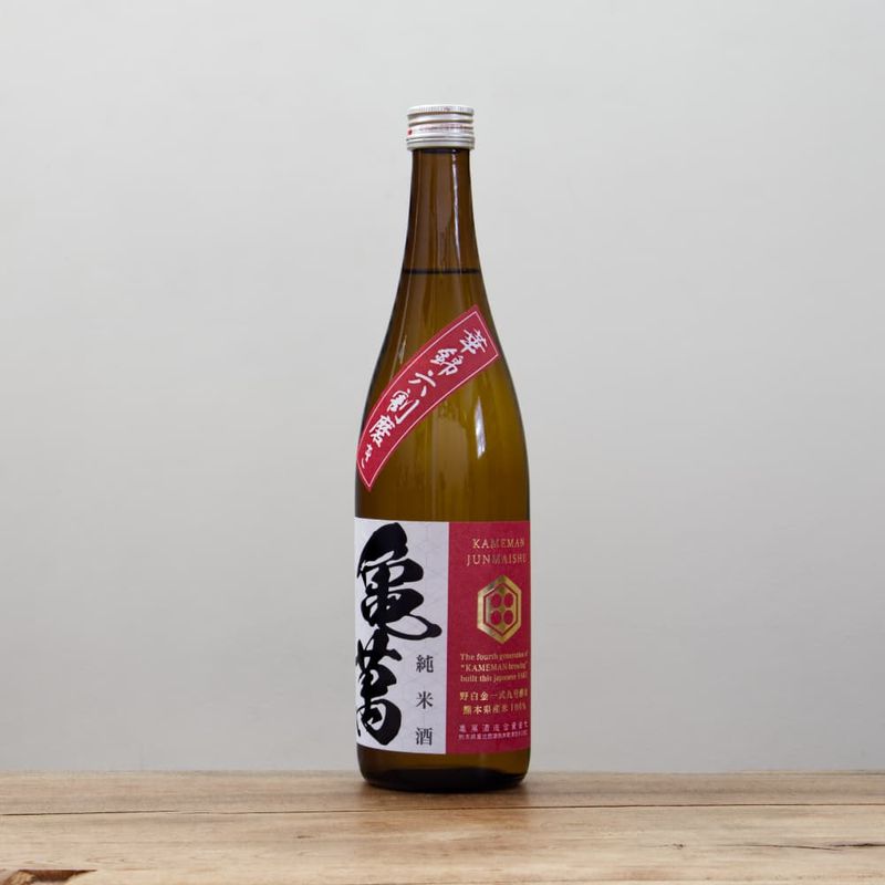 亀萬 純米 9号酵母 1,800ml
