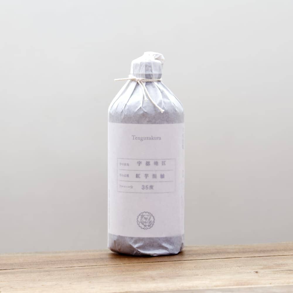 天狗櫻 紅芋混植 原酒 35度 500ml