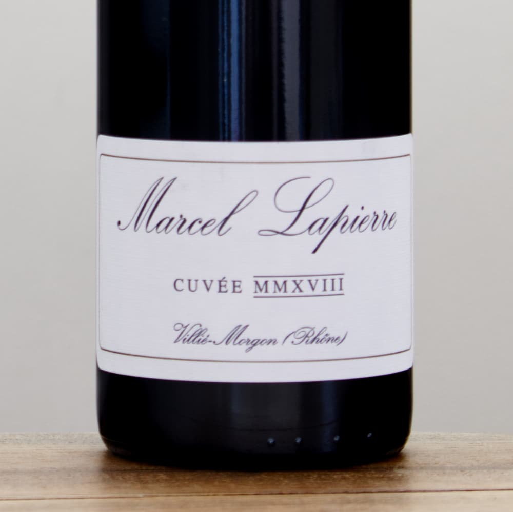 マルセル・ラピエール キュヴェ・マルセル・ラピエール2018赤