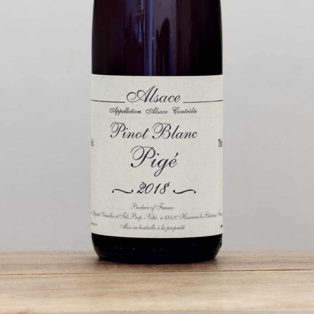 ジェラール・シュレール ピノブラン・ピジェ2018白