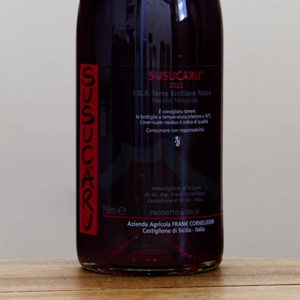 フランク・コーネリッセン ススカル・ロッソ2022赤