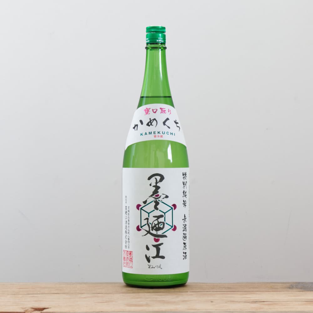 墨廼江 特別純米 無濾過原酒 かめ口取り 1,800ml