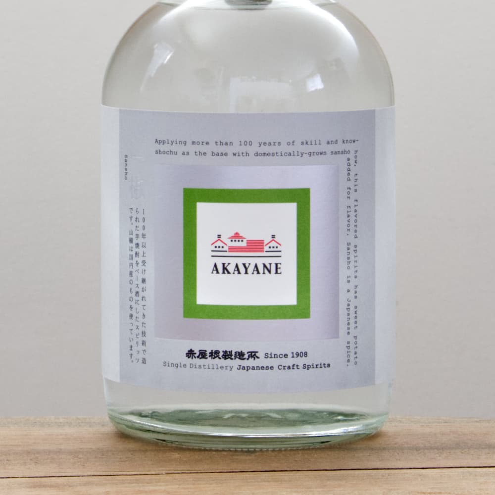 AKAYANE CRAFT SPIRITS 山椒 45度 720ml