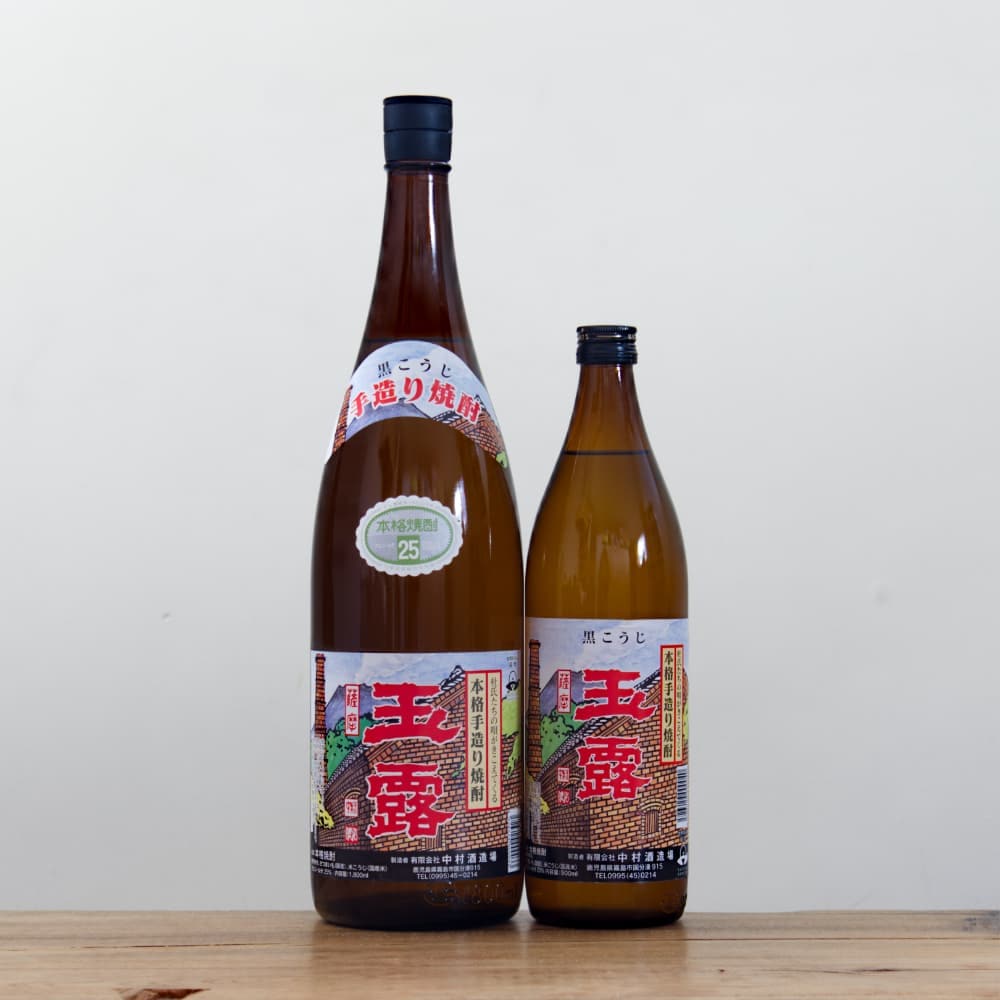 本格手造り芋焼酎 玉露 黒麹 25度 1,800ml