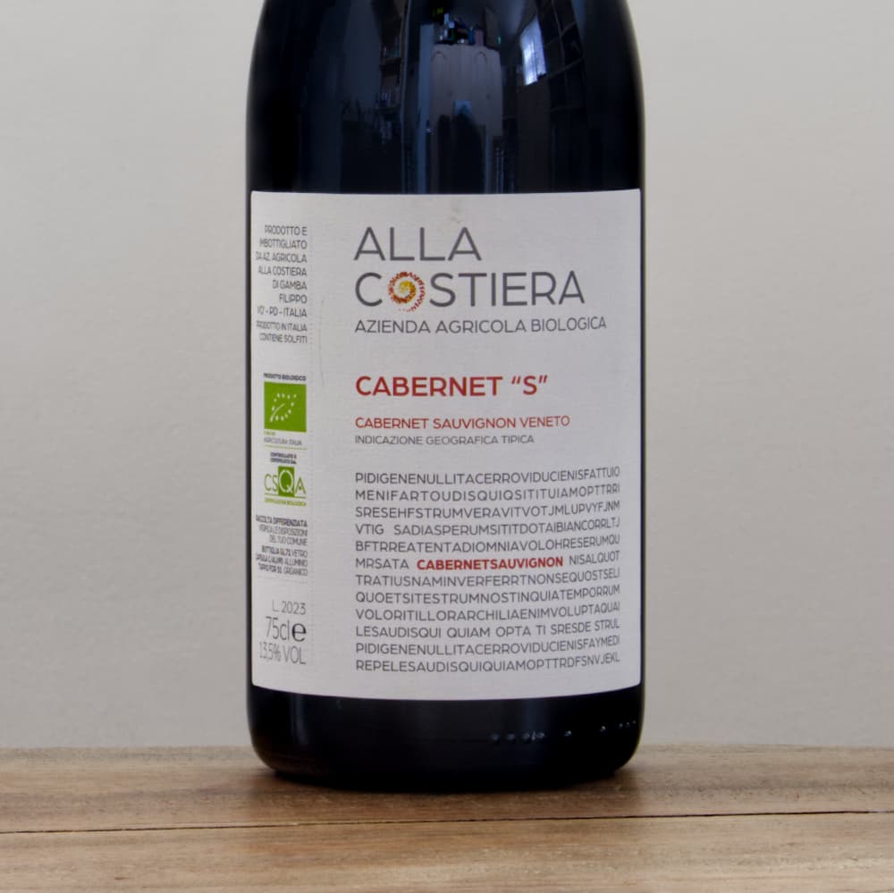 アッラ・コスティエッラ カベルネS 2023赤