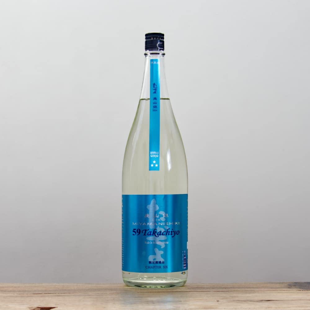 59 Takachiyo chapter SIX 美山錦 扁平精米無濾過生原酒 1,800ml