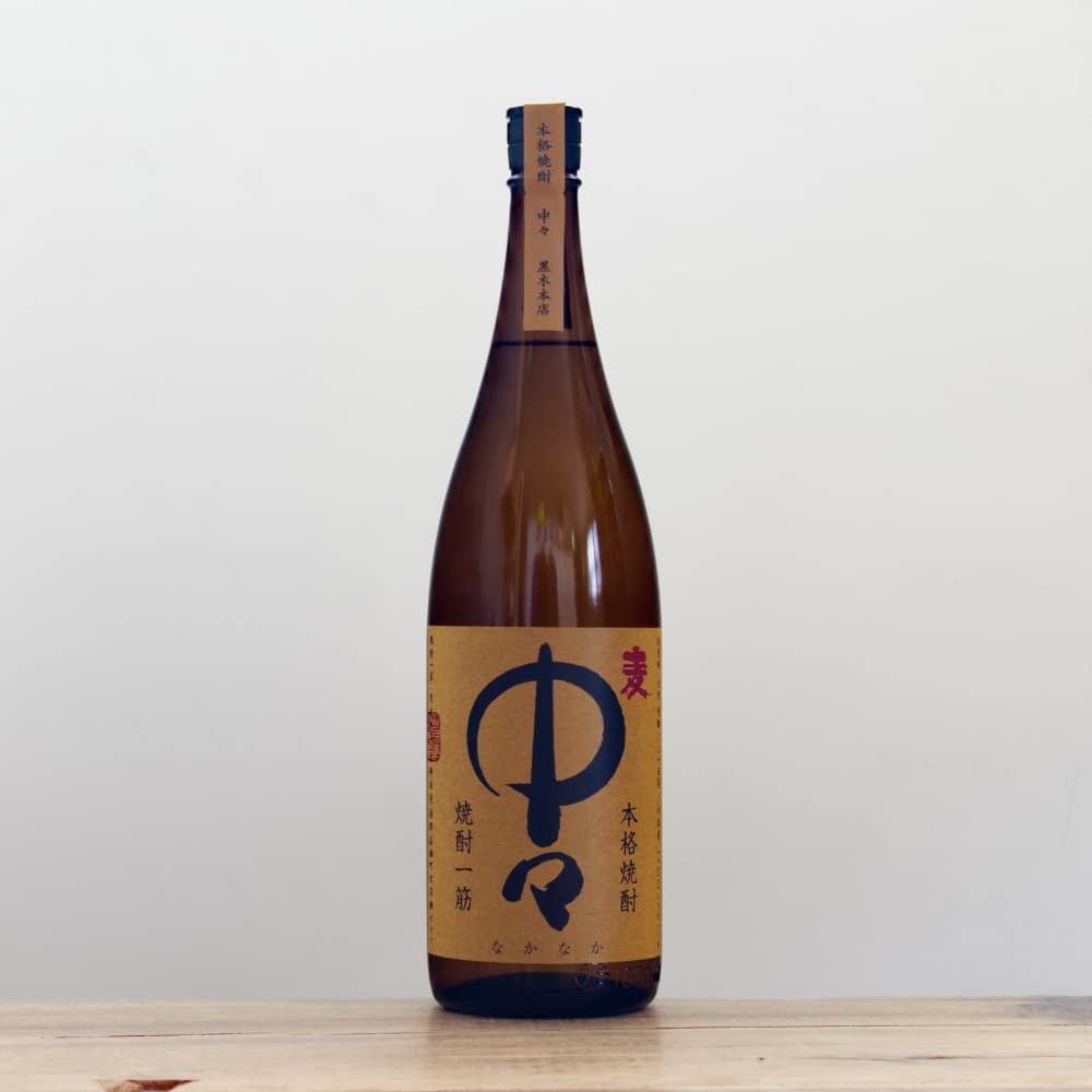 中々 焼酎 1800ml ×6本　25% 黒木本店 麦焼酎 25度 中々 1,800ml