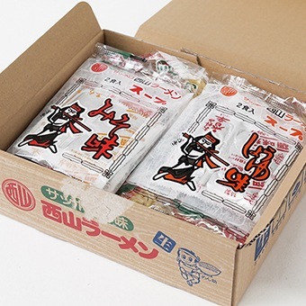西山ラーメン 札幌名産 4食セット（714g（めん140g×4）味噌2食、醤油2