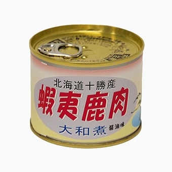 ご当地缶詰】【北海道十勝産】【狩人の蔵】[えぞ鹿肉 大和煮（醤油味