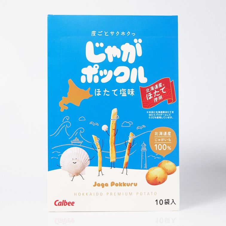 北海道限定】カルビー ポテトファーム [じゃがポックル ほたて塩味