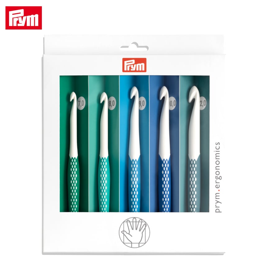 Prym プリム エルゴノミクス かぎ針5本セット（7.0mm・8.0mm・9.0mm・10.0mm・12.0mm）