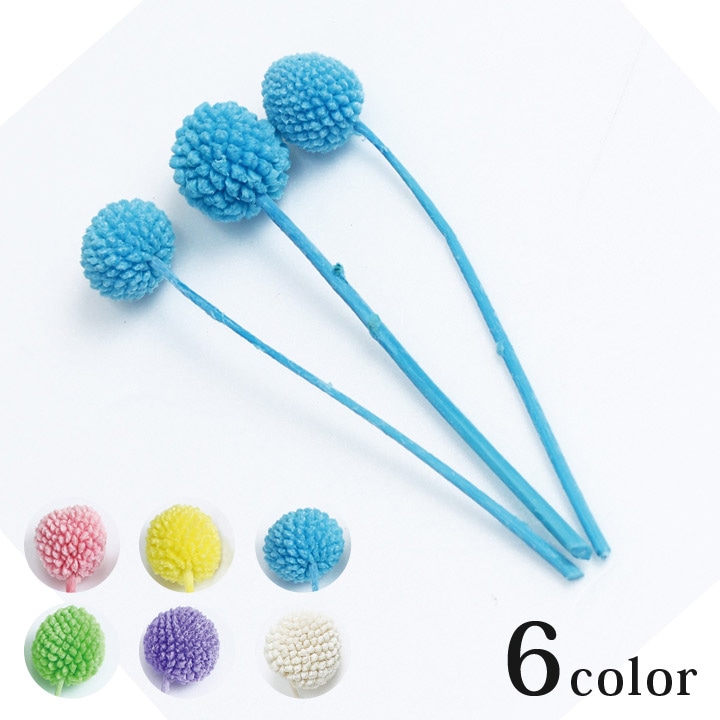 【お買い得品】プリザミニパック ビリーボタン 3本入