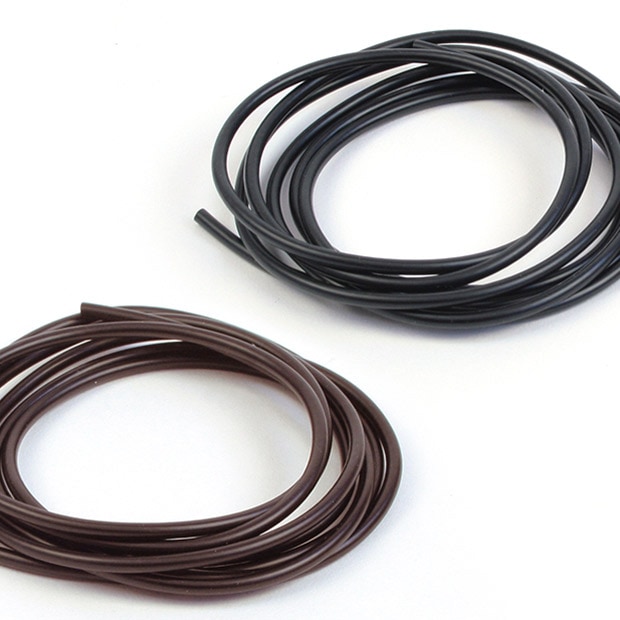 ビーズ　コード　合皮 コード ブラック・ブラウン