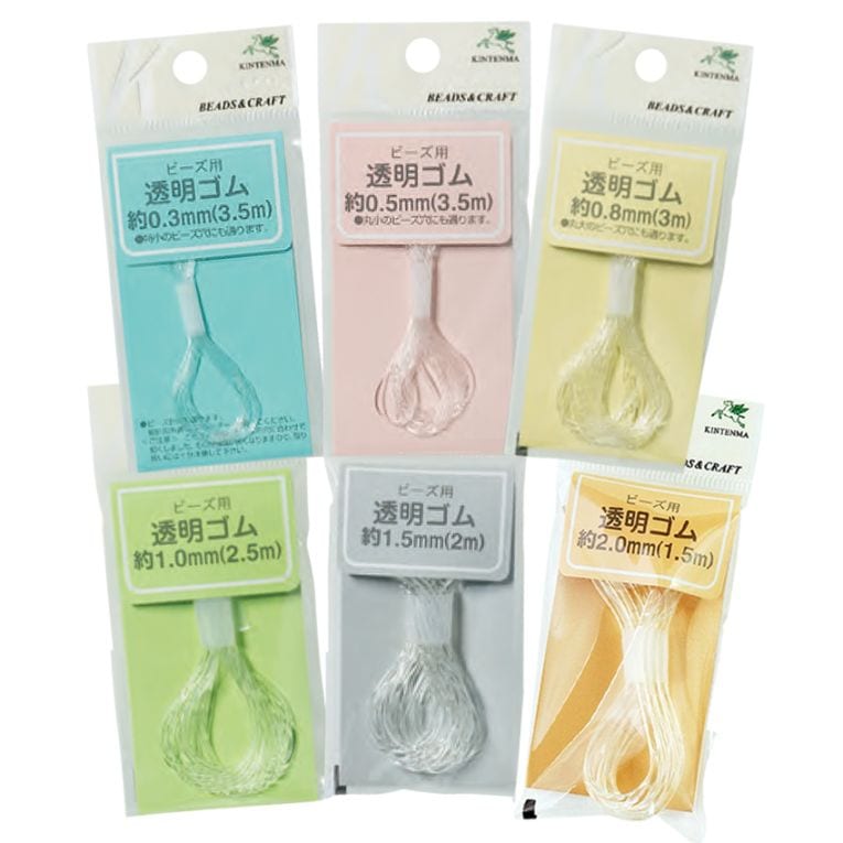 金天馬　ビーズ用透明ゴム　0.3mm/0.5mm/0.8mm/1.0mm/1.5mm/2mm