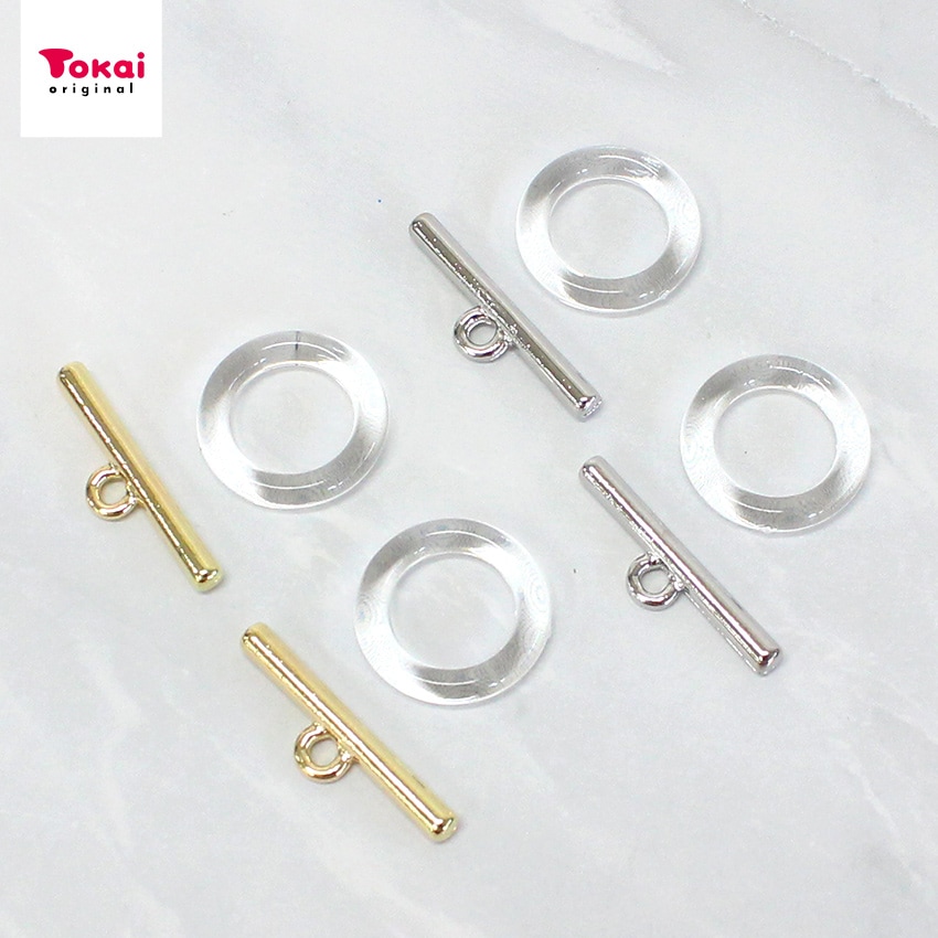 アクリルリングTバーセット リング22mmバー32mm ゴールド