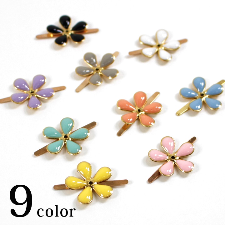 メタルパーツ エポフラワー足付き小