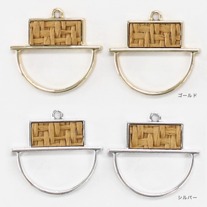 【お買い得品】CraftCafe メタル半円　角フレーム 2ヶ