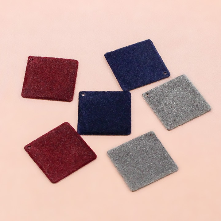 【お買い得品】メタルフロッキーパーツ 四角プレート 1穴 20×20mm