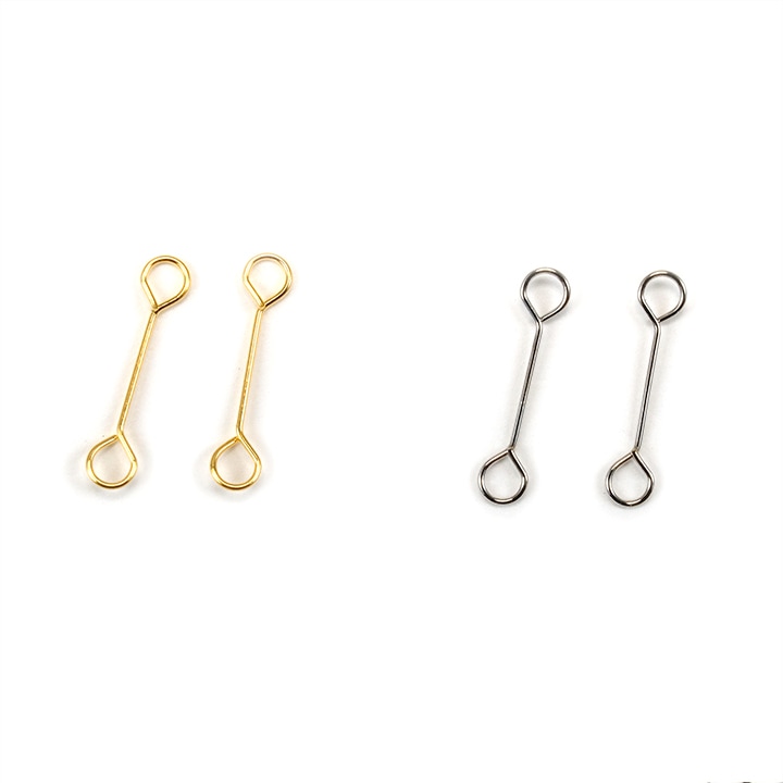 CraftCafe 極細9ピン(ピアノ線) 10mm 10本 ゴールド・シルバー