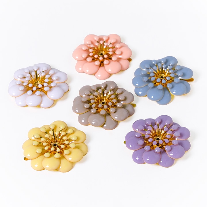 メタルパーツ エポフラワー 足付き 29×29mm