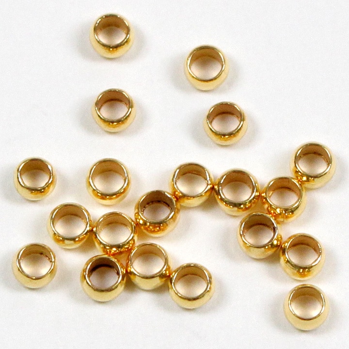 CraftCafe カシメ玉(大) ゴールド 2.2mm 20個