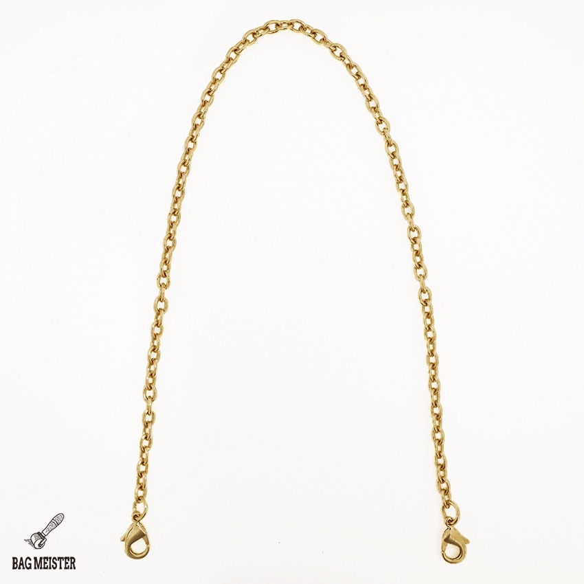 バッグマイスター チェーンストラップ 小豆チェーン ゴールド 40cm 両ナスカン付き