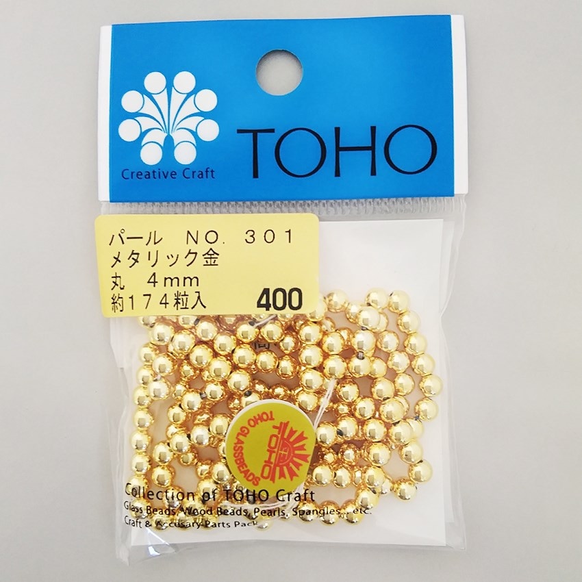 トーホー パール 金 丸 4mm
