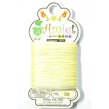 ビーズ　糸・コード あみいと 糸　クリーム 09