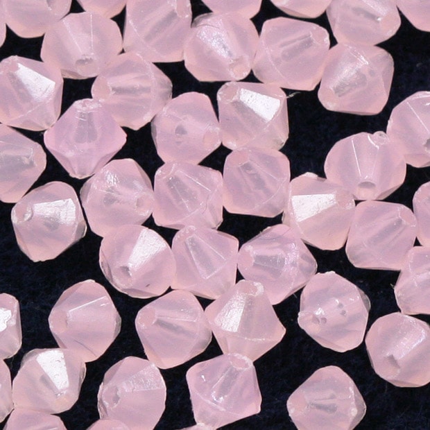 ビーズ　アクリルビーズ　ソロバン型　Rオパール 3mm 4mm